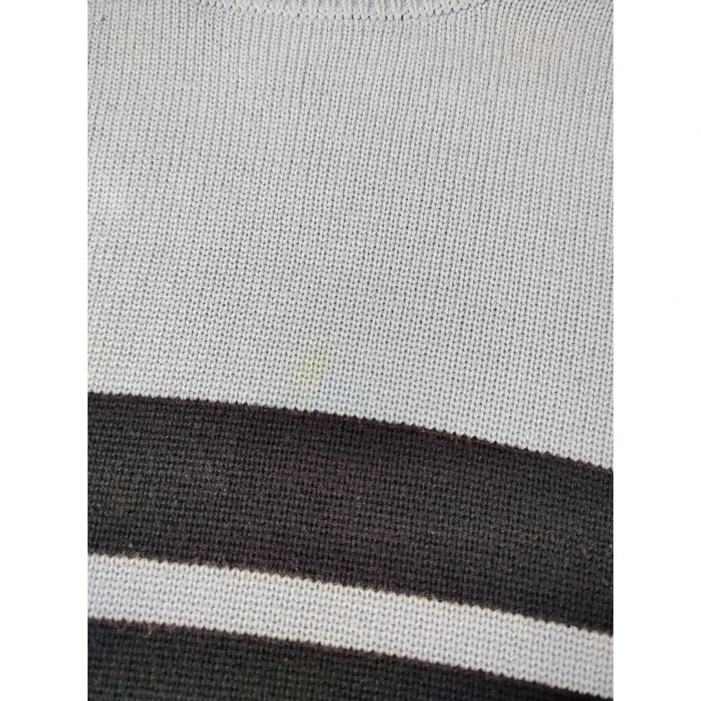 Vintage Abercrombie & Fitch Sweater‎ Mens Blue Colorblock Y2K Preppy Casual